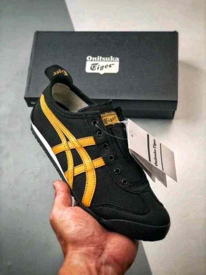 onitsukkaa tiger Mexico 66 Slip On Black Yellow fix