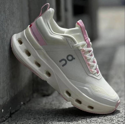 On Cloud x Nova Running Training Cream Pink