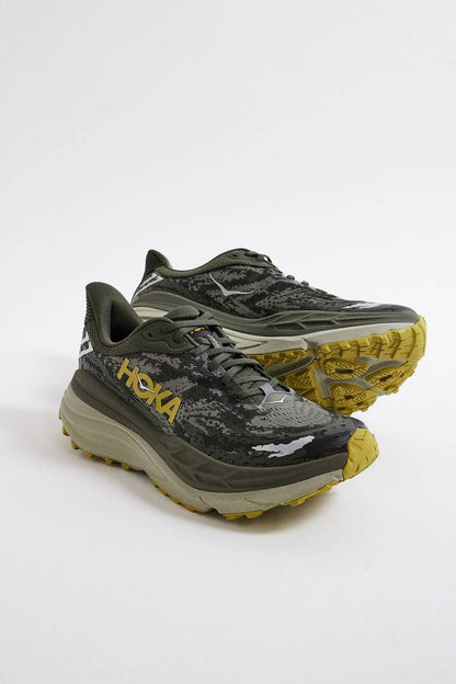 HOKA Stinson 7 in the Olive HazeForest Cover