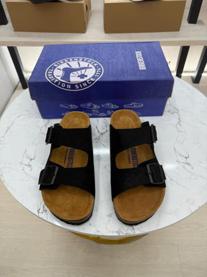 Birkenstock Arizona black suede