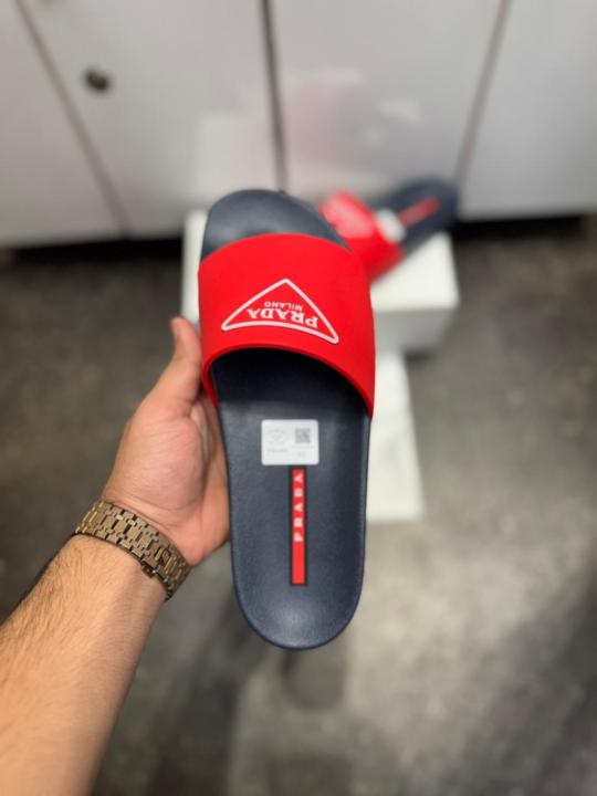 PRAD.A MILANO PREMIUM RED NAVY SLIDE 029