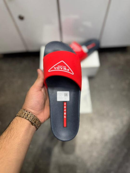 PRAD.A MILANO PREMIUM RED NAVY SLIDE 029