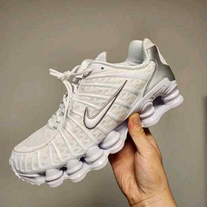 Nikke Shox TLWhite Metallic Silver