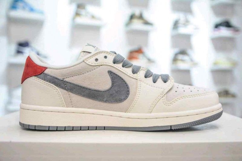 Loiuss vuittoon x Nikkee travis scott beige grey