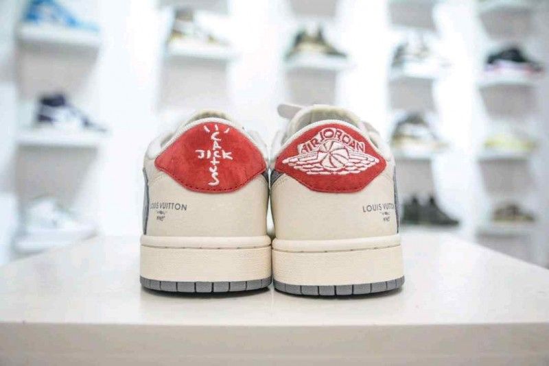 Loiuss vuittoon x Nikkee travis scott beige grey