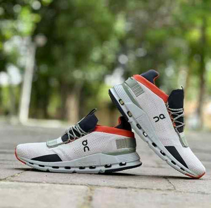 On Cloudnova Silver Orange Cloudtec Athletic