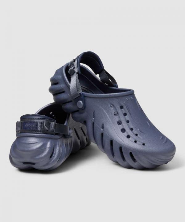 Croc.s Echo Clogs Navy Blue With Og Box And Carry Bag