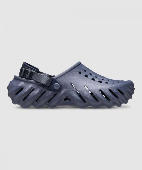 Croc.s Echo Clogs Navy Blue With Og Box And Carry Bag