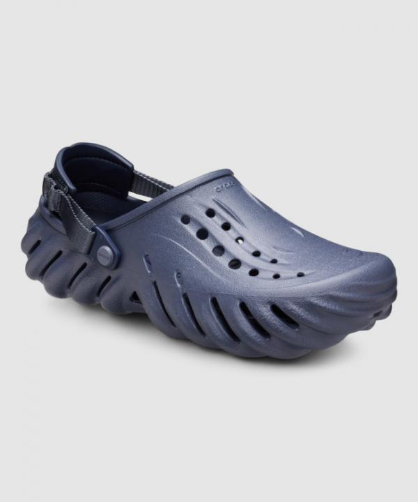 Croc.s Echo Clogs Navy Blue With Og Box And Carry Bag