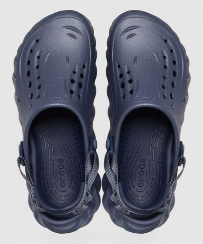 Croc.s Echo Clogs Navy Blue With Og Box And Carry Bag