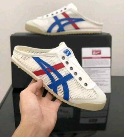 ONIT.SUKA TIGER SABOT WHITE BLUE
