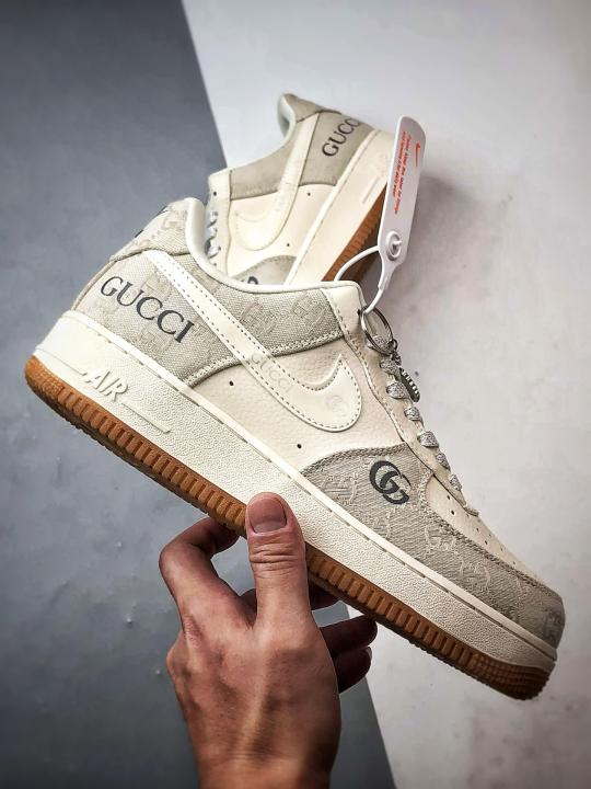 NIK.E AIRFORCE 1 LOW X GUCC.I WHITEGREY