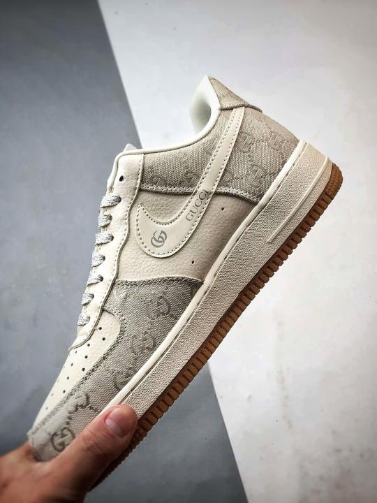 NIK.E AIRFORCE 1 LOW X GUCC.I WHITEGREY