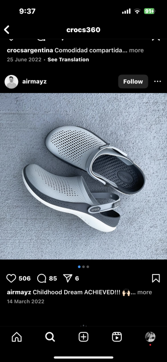 Croc.ssLite Ride 360 All Grey Carry Bag Og box
