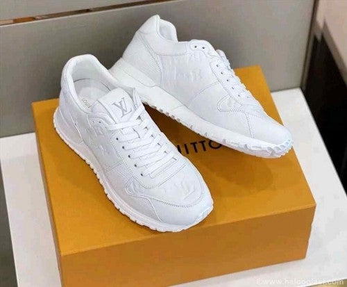Louise vuitton Run Away Sneaker Monogram Embossed Leather White