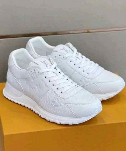 Louise vuitton Run Away Sneaker Monogram Embossed Leather White
