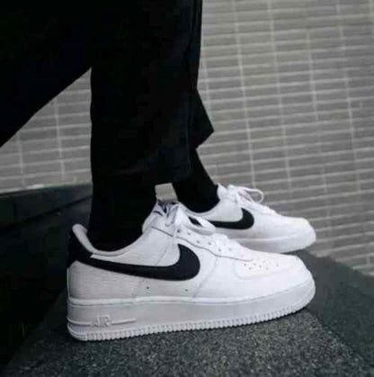 Nikkee Airforce 1 Low White Black Swoosh