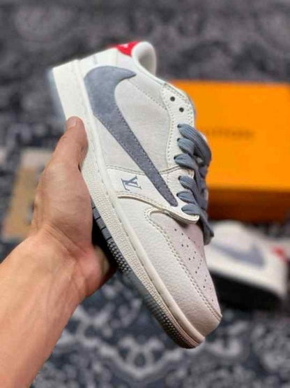 Louiss vuittoon x e travis scott beige grey