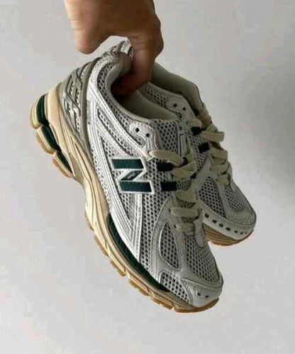 New Balencee 1906R White Green Cream