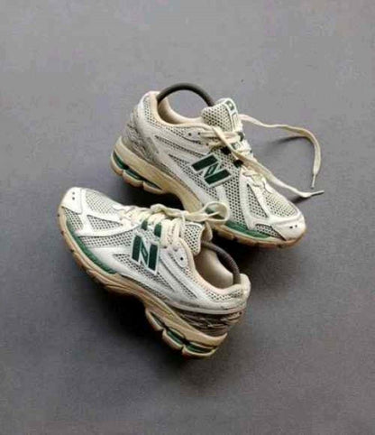 New Balencee 1906R White Green Cream