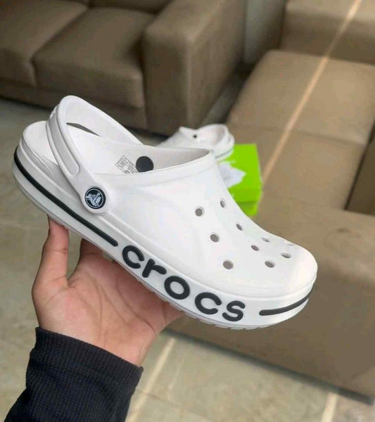 Croccss Bayaband White Clog