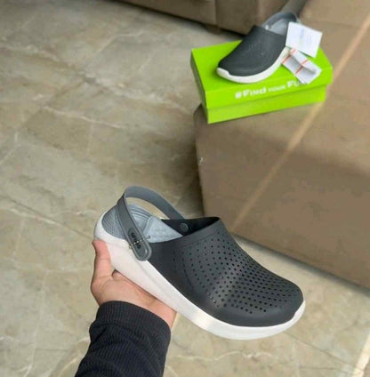 Croccss Literide Clog Dark grey white