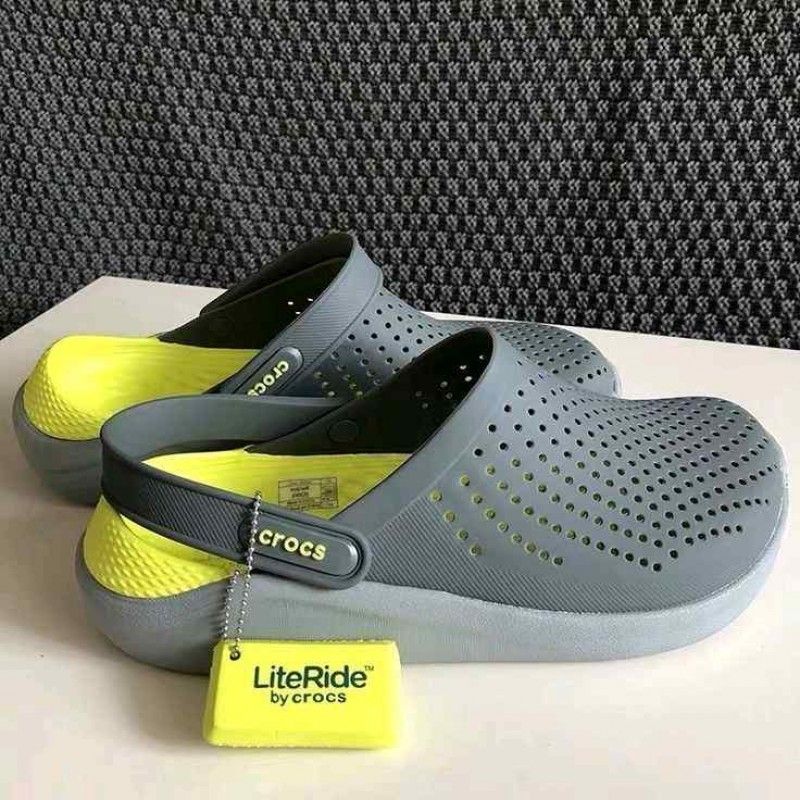 Croccss Literide Clog Grey Green