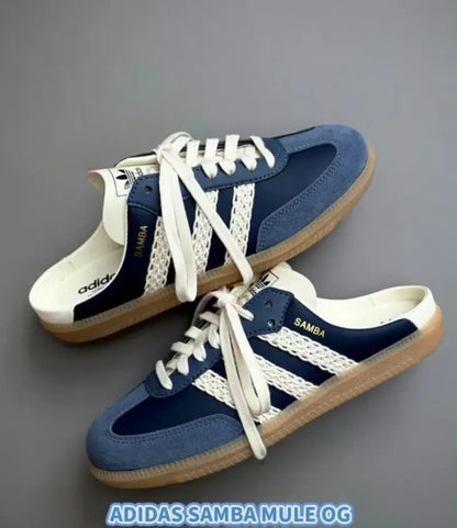 Adidaass Samba OG Mule Navy Blue Fix