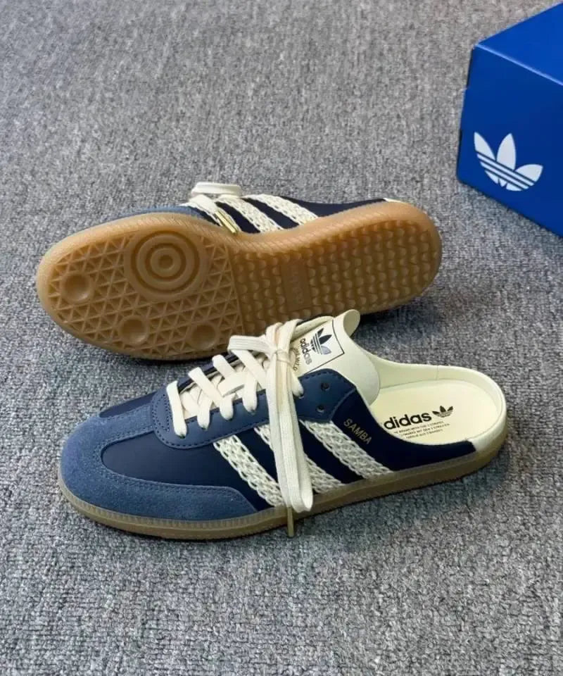 Adidaass Samba OG Mule Navy Blue Fix