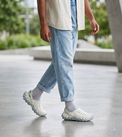CROCCS ECHO GUM RO CLOGS white sky