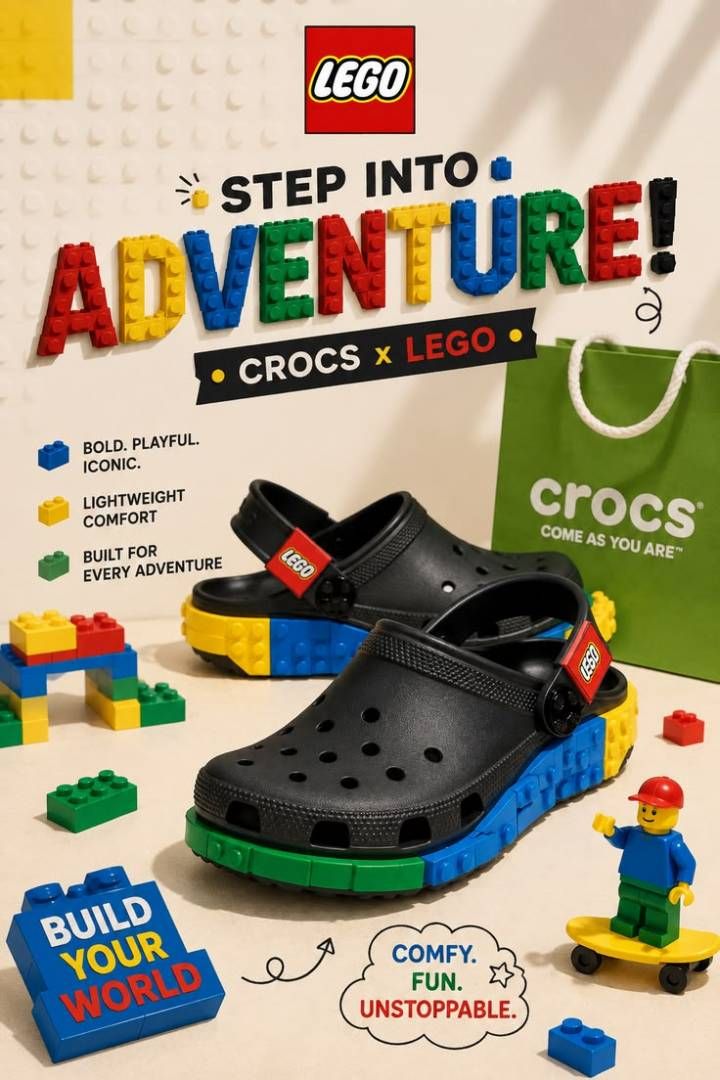 Croccs LEGO x CroCcs 4LW System Clog - Black