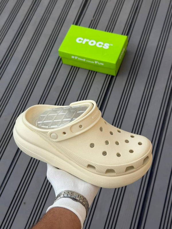 CROCCS MEGACRUSH CLOGS BEIGE