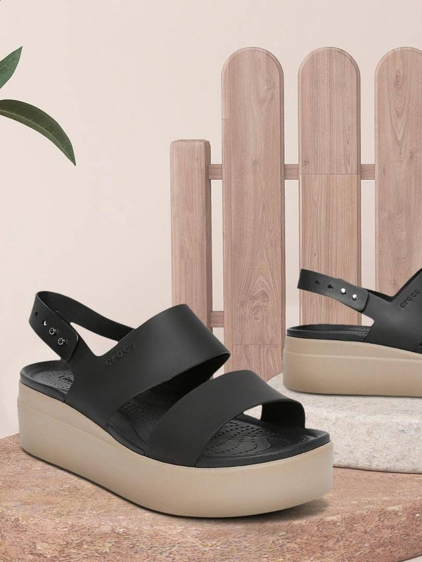 wmns Crocccss brooklyn slingback low wedge sandals for her
