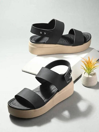 wmns Crocccss brooklyn slingback low wedge sandals for her