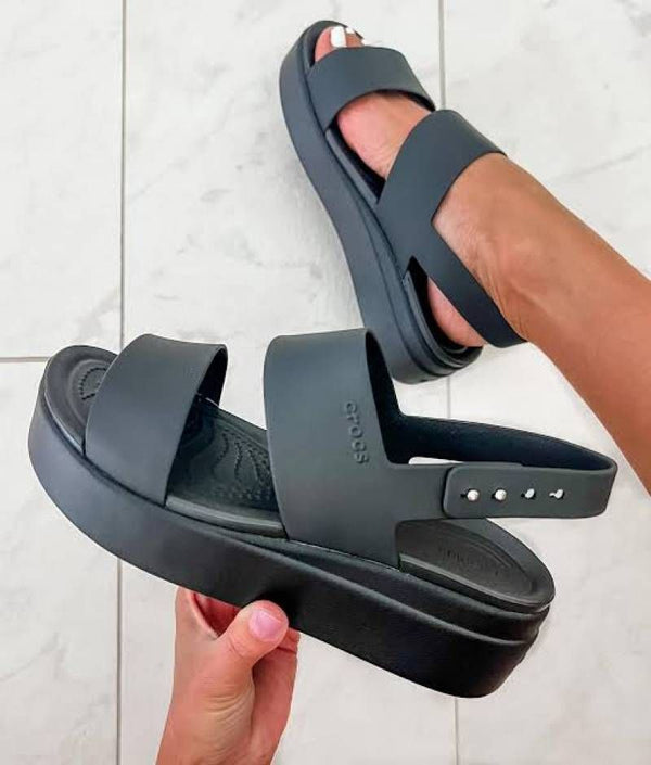 WOMEN Crocccs Brooklyn Slingback Low Wedge Sandals For Her