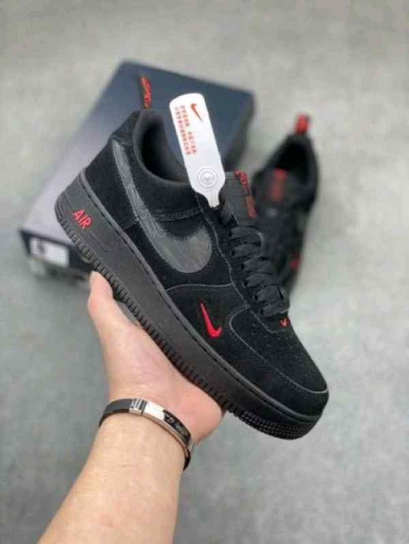 Nikke Airforce 1 Low Multi Swoosh Black Crimson