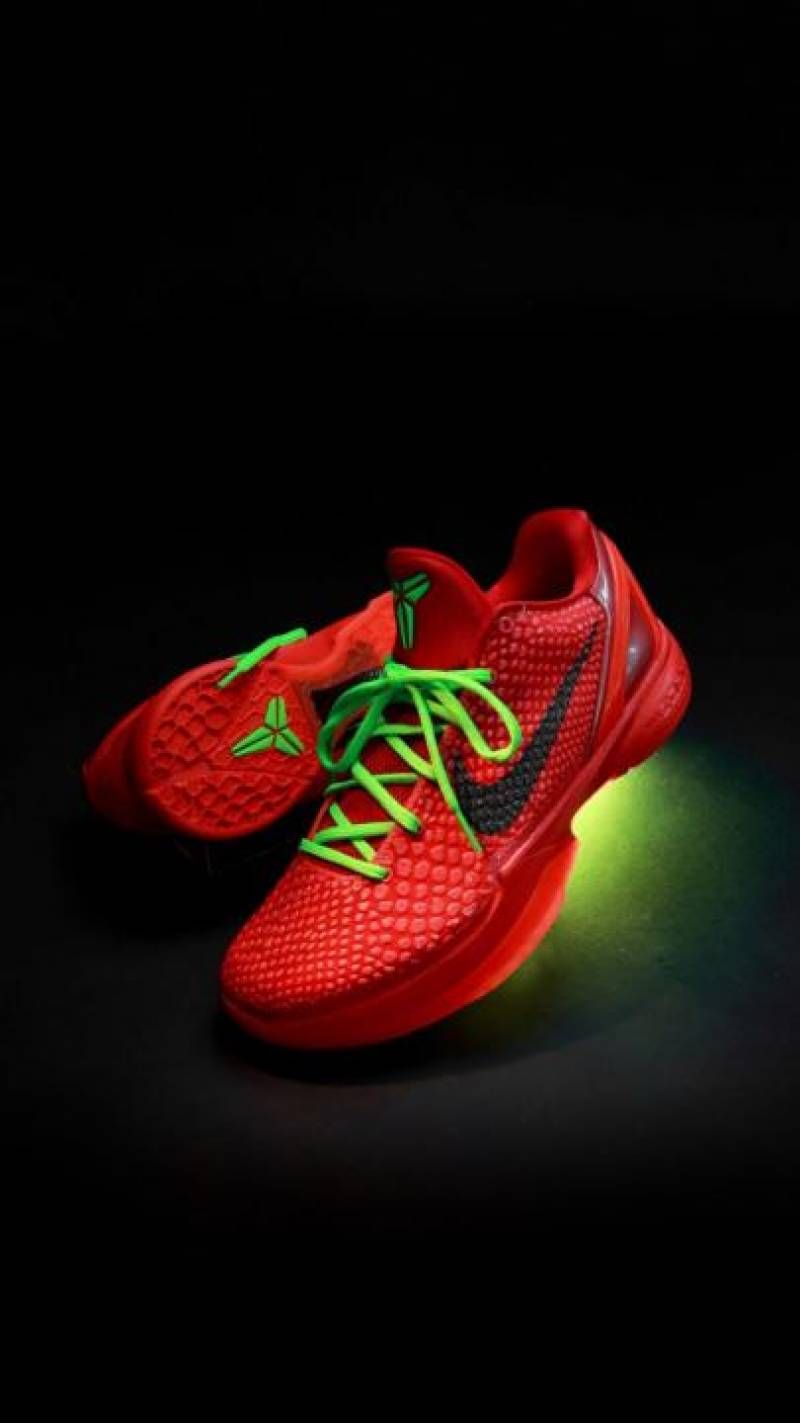 Nik Zoom Red Kobe 6 Protro Reverse Grinch