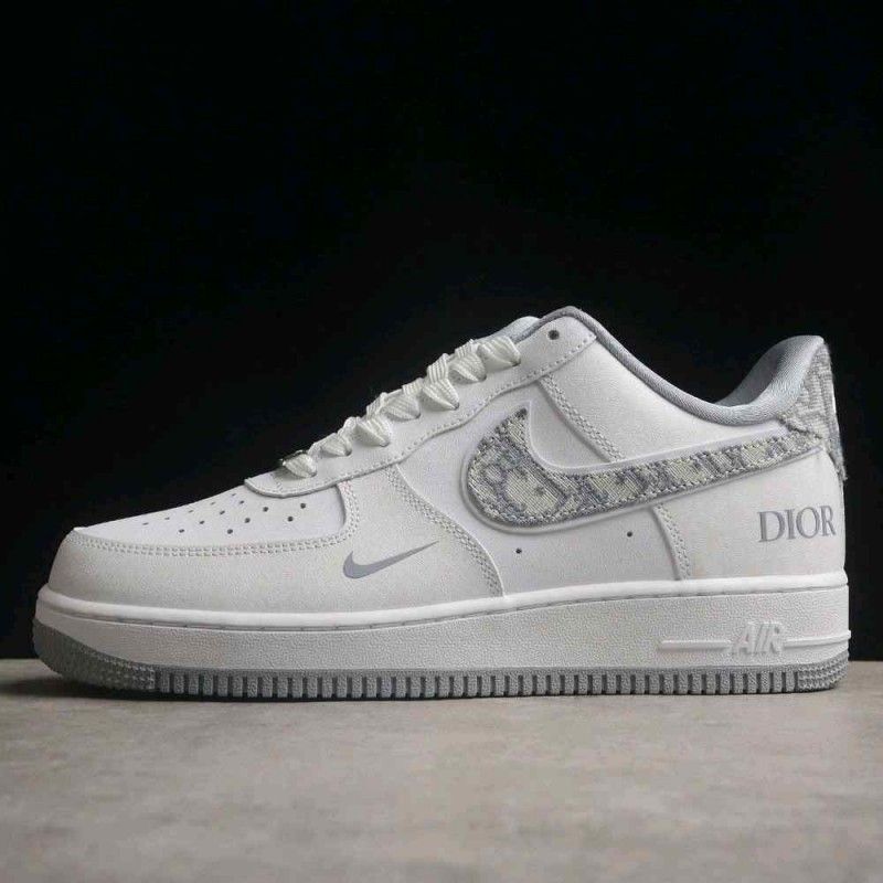 Nikke Air Force 1 07 Diior White And Grey