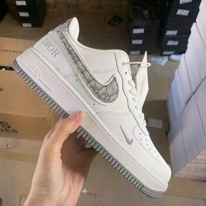 Nikke Air Force 1 07 Diior White And Grey