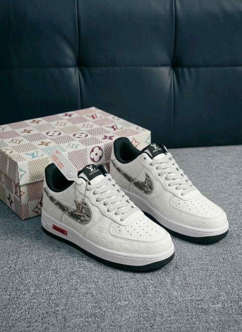 Nikkee Air Force 1 X Loiuss Vuittton Sneakers