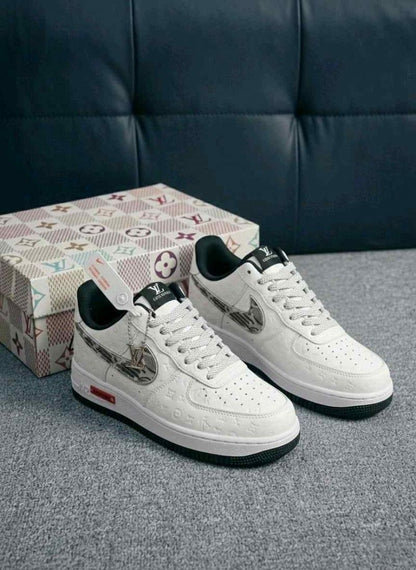 Nikkee Air Force 1 X Loiuss Vuittton Sneakers