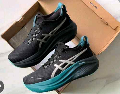 asicsss gel nimbus 27 black greenasicsss gel nimbus 27 black green