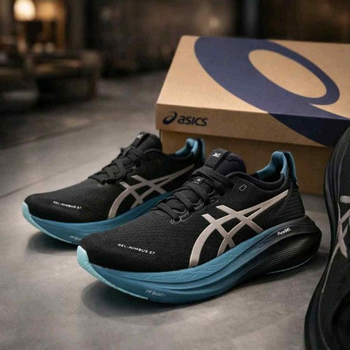 asicsss gel nimbus 27 black greenasicsss gel nimbus 27 black green