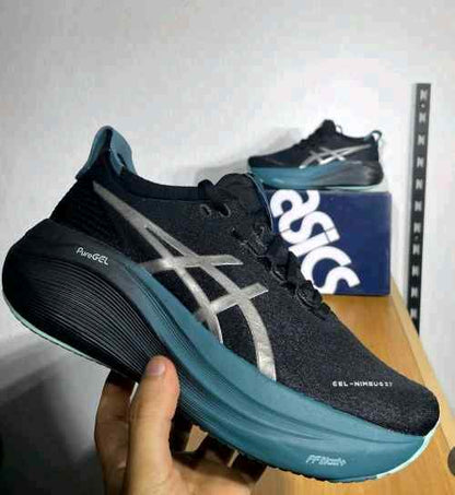 asicsss gel nimbus 27 black greenasicsss gel nimbus 27 black green