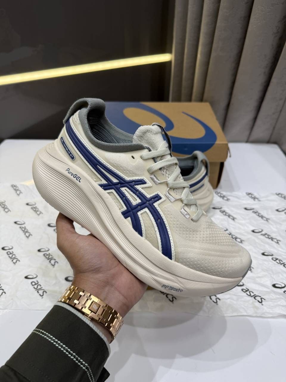 Asiccs Gel Nimbus 27 ATC GREY NAVY FIX