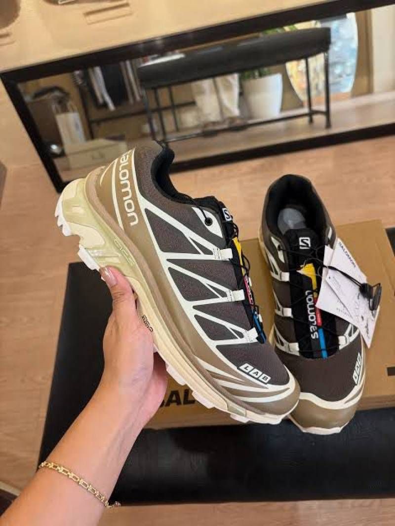 NO OG BOX SALOMON XT-6 KANGAROO vanilla ice brown