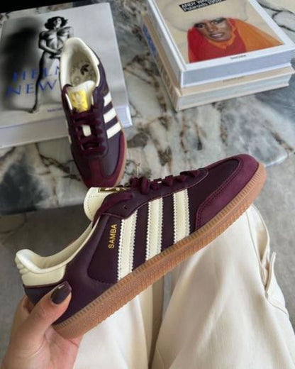 ADIDAAS SAMBA MAROON OG LEATHER FIX