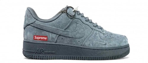 Nikee x Supreme Airforce 1 Low Grey Suede
