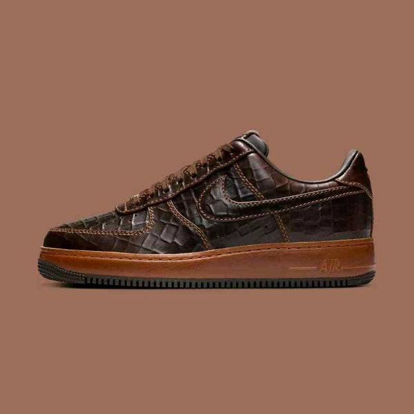 Nikkee Airforce 1 Low Fauna Brown Croc
