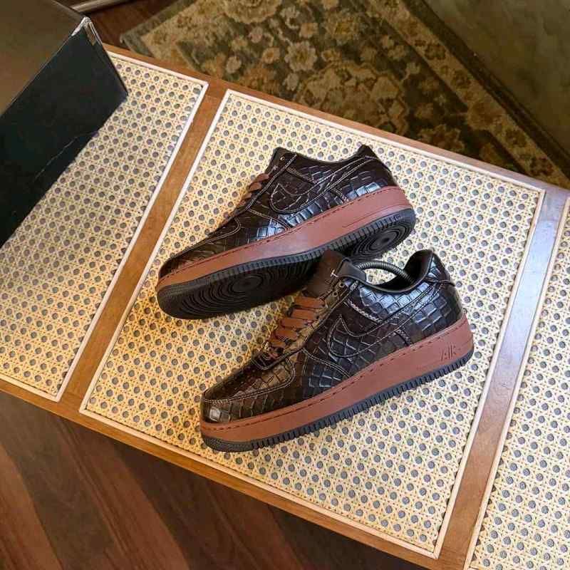 Nikkee Airforce 1 Low Fauna Brown Croc